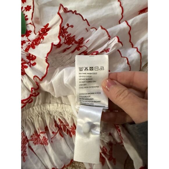 NWT Farm Rio Long Sleeve Embroidered Blouse - Picture 9 of 10